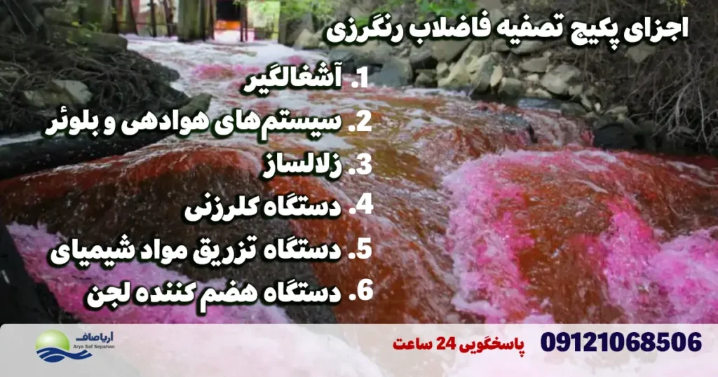 پکیج تصفیه فاضلاب رنگرزی